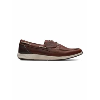 Clarks ATL Sail Go White Sole Lace-up Schoen - Heren - Bootschoenen - Bruin - 40 EU - Leer - Schoenen