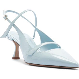 Alexandre Birman Tita Pointed Toe Slingback Pump in Dust Blue at Nordstrom, Size 8.5