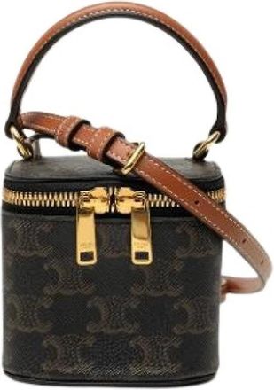 Celine Pre-owned Mini Vanity Case - Dames - Vintage Mini Tas - Bruin - ONE Size - Vintage