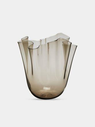 VENINI Fazzoletto Hand-Blown Murano Glass Vase (9.5in/24cm)