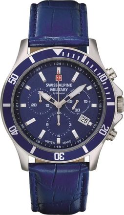 Swiss Alpine Military 7022.9535 Horloge - unisex - Horloges - Veelkleurig - ONE Size - Leer - Accessoires