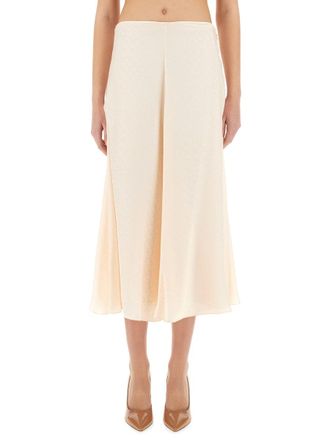 Fendi Womens 100% Silk Skirts - Ivory - Size EU 36 (Womens)