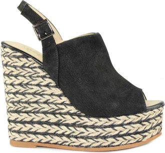 Espadrilles Wedges - Dames - Sleehakken - Zwart - 36 EU - Schoenen