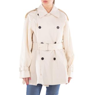 Burberry Short Belted Trench Coat, Brand Size 12 ( US Size 10 )