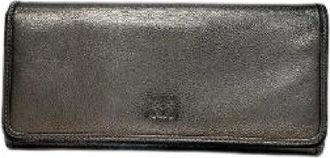 Loewe Pre-owned Wallets, female, Gray, Size: ONE SIZE Pre-owned Leather Wallet