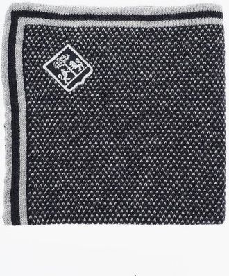 Corneliani Two-Tone Silk and Cashmere Pocket Square size Unica