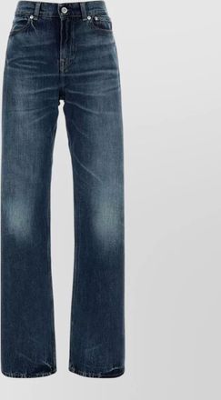 Our Legacy denim trousers belt loops faded effect