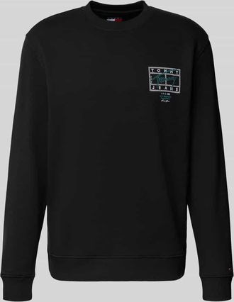 Tommy Jeans Regular Fit Sweatshirt aus reiner Baumwolle in Black, Größe XXL