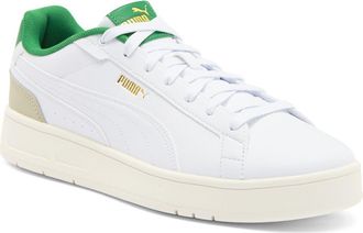 Puma Court Classico Sneaker in Puma White-Puma White-Green at Nordstrom Rack, Size 11.5