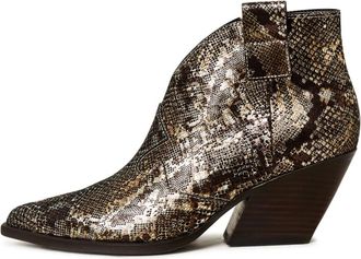 Cesare Gaspari Gouden Cowboylaarzen - Dames - Cowboylaarzen - Veelkleurig - 41 EU - Leer - Schoenen