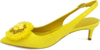 Guess Sandal - Dames - Pumps - Geel - 39 EU - Leer - Schoenen