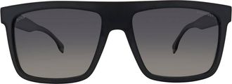 HUGO BOSS Polarized Grey Gradient Browline Mens Sunglasses BOSS 1440/S 0003/WJ 59