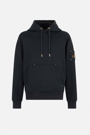 Moose Knuckles HARTSFIELD GOLD LOGO HOODED TOP Size: XL, colour: BLACK