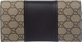 Gucci Gg Supreme Canvas & Leather Wallet
