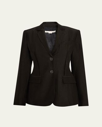 Jason Wu Single-Breasted Washed Twill Jacket