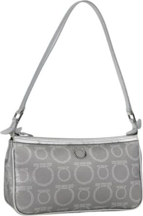 Ferragamo Pre-owned Mini Bags, female, Gray, Size: ONE SIZE Pre-owned Pouch