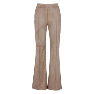 D.exterior Pantaloni Palazzo in Velluto - - Trousers - Donna - Beige - XS