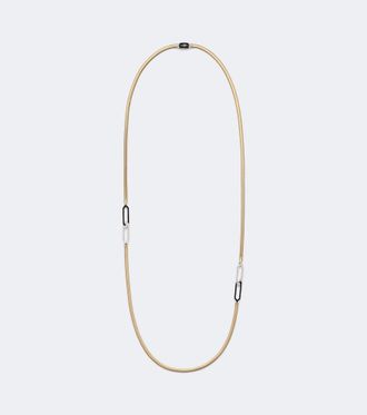 Nikos Koulis Feelings 18kt gold and enamel necklace with diamonds