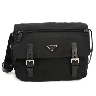 Prada Black Nylon Shoulder Bag (Pre-Owned)