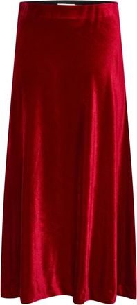 Part Two Rode Ritmische Rok - Dames - Maxi Rokken - Rood - XS - Rokken