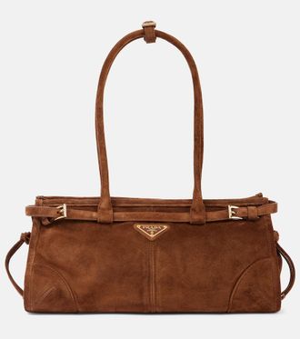 Prada Borsa Bonnie Medium in suede