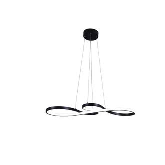 OEM L&aacute;mpara Colgante, Dise&ntilde;o Moderno, Funci&oacute;n Led Regulable, Color Negro, Mando A Distancia Regulable