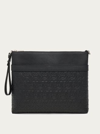 Ferragamo Men Gancini messenger bag Black