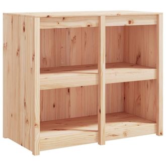 Berkfield Home Outdoor Kitchen Cabinet 106x55x92 cm Solid Wood Pine in Light Tan | Size: 106 x 55 x 92 cm