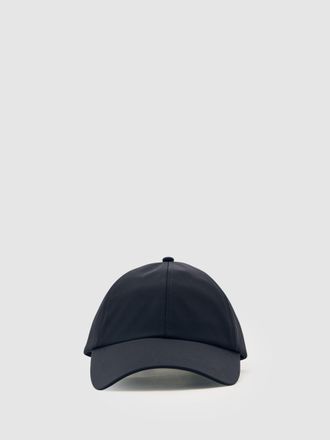 Reiss Navy Embroidered Logo Tech Baseball Cap
