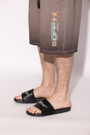 Off-white Bookish Slides, Mens, Black
