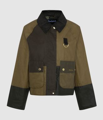 Barbour Veste Alma Wax Sand Archive Olive Beech