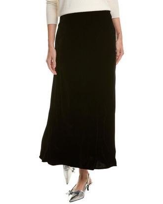 Velvet Velvet By Graham & Spencer Eza Velvet Silk-Blend Skirt