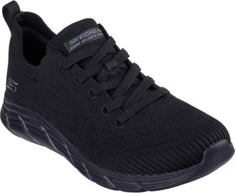 Skechers Sneaker SKECHERS BOBS B FLEX LO-GRACEFUL STRIDE, Damen, Gr. 35, schwarz (schwarz, uni), Textil, Schuhe Sneaker, mit leichter EVA-Laufsohle