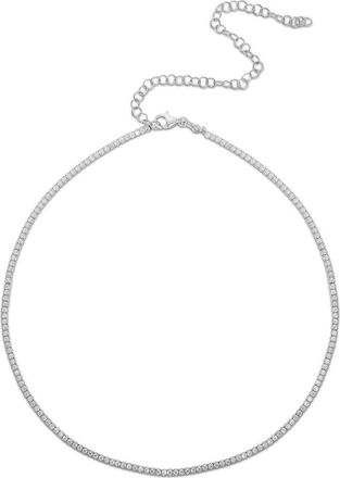 Glaze Jewelry Cubic Zirconia Tennis Choker Necklace in Silver at Nordstrom Rack
