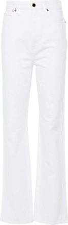 Khaite Danielle straight-leg jeans - women - Cotton - 24 - White