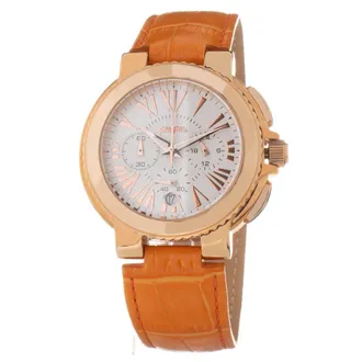 Folli Follie Orange Leather Dress Womens Watch