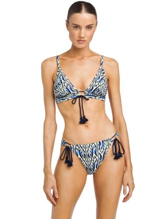 Robin Piccone Aabra High Waist Bikini Bottom In Lapis