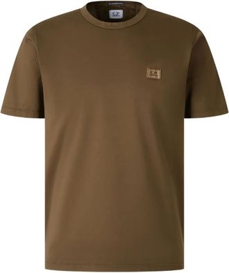 C.P. Company T-shirt girocollo con logo - Verde