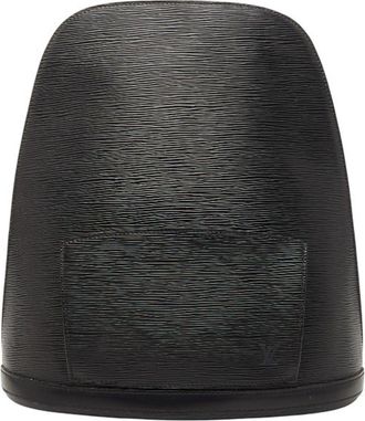 Louis Vuitton Black Noir Leather Backpack (Pre-Owned)