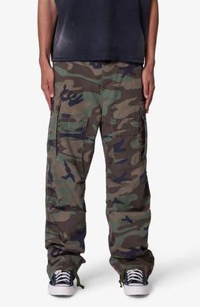 mnml Camo Print Ultra Baggy Ripstop Cargo Pants at Nordstrom Rack, Size 28