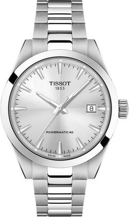 Tissot Gentleman Bracelet Watch, 38mm in Silver at Nordstrom