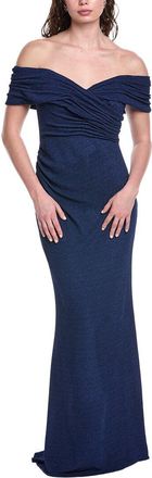 Rene Ruiz Off-Shoulder Mermaid Gown