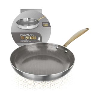 KASANOVA Padella 28 cm triplo strato Tri Ply - Gold