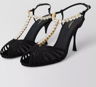 Dolce & Gabbana silk t-strap pumps