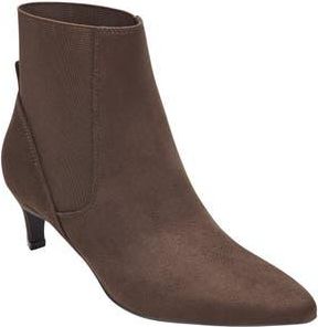 Bandolino Celebrate Kitten Heel Bootie in Dark Brown 200 at Nordstrom Rack, Size 8.5