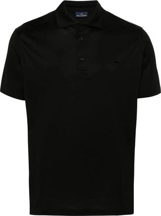 Paul & Shark Gebreide polo shirt - Heren - Polos - Zwart - M - Katoen - Tops