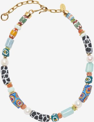 Lizzie Fortunato Bunte Perlenkette Souvenir Deep Sea