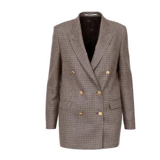 Tagliatore Jassen, Dames, Bruin, M, Wol, Jasmine Jacket