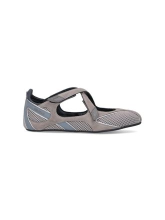 The Attico Floor 01 Flat Ballerinas - Grey