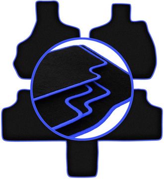 OEM Alfombrillas Carlux-blue Para Chrysler Voyager Iv 7 Plazas (2000-2008)